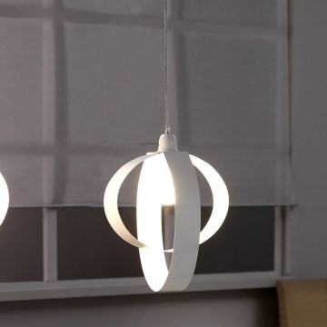 ONLI - Luster na lanku SERENA 1xE27/22W/230V biela