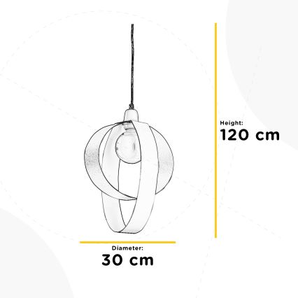 ONLI - Luster na lanku SERENA 1xE27/22W/230V biela