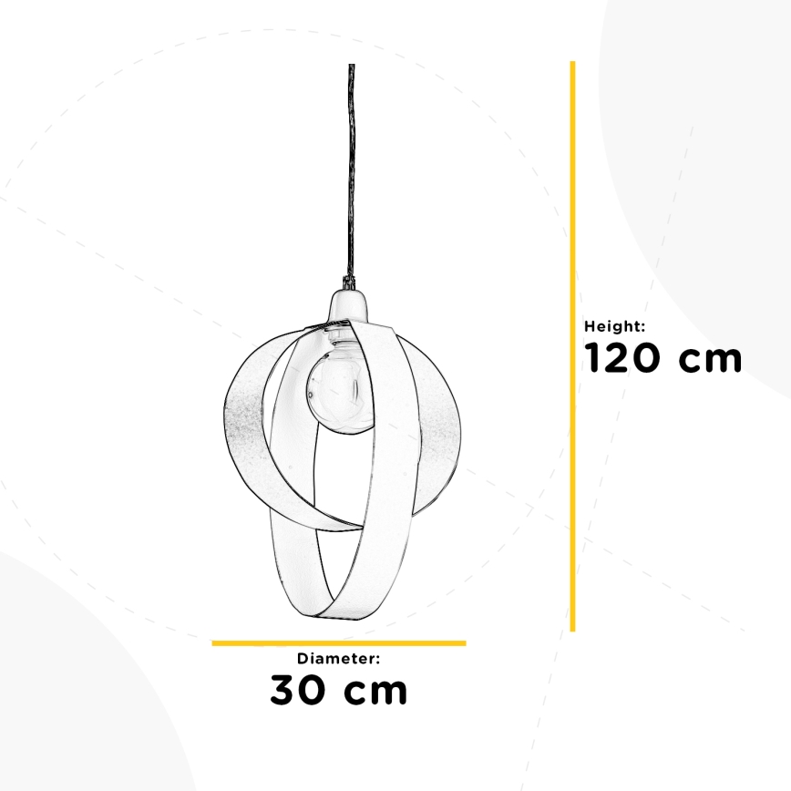 ONLI - Luster na lanku SERENA 1xE27/22W/230V biela