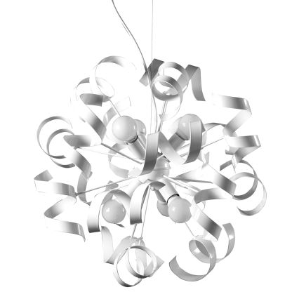 ONLI -  Luster na lanku ZOE 6xE14/6W/230V biela