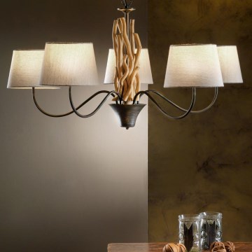 ONLI - Luster na reťazi AGAR 5xE14/6W/230V pr. 80 cm