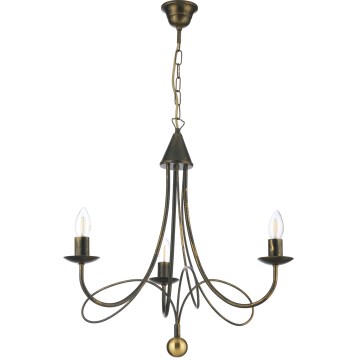 ONLI - Luster na reťazi MILVIA 3xE14/6W/230V bronzový