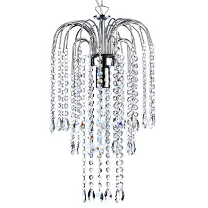ONLI - Luster na reťazi PIOGGIA 1xE27/22W/230V lesklý chróm