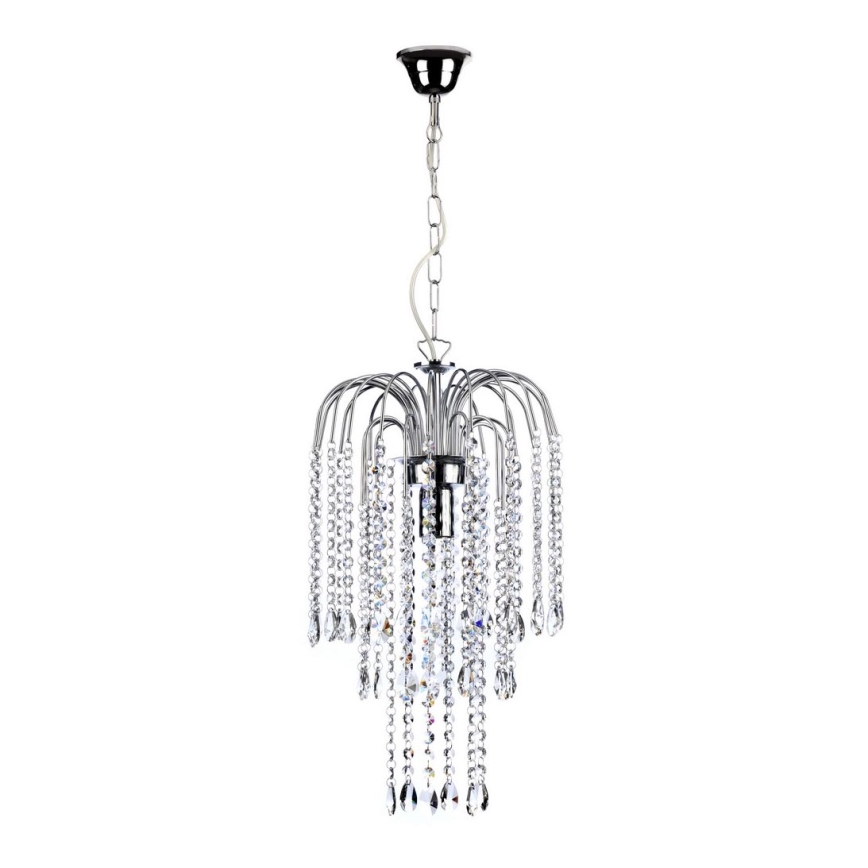 ONLI - Luster na reťazi PIOGGIA 1xE27/22W/230V lesklý chróm