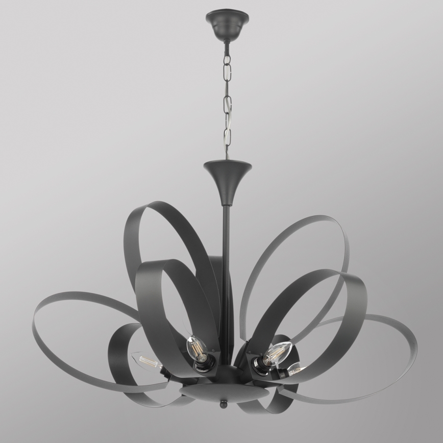 ONLI - Luster na reťazi SERENA 9xE14/6W/230V čierna