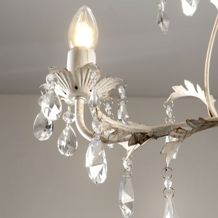 ONLI - Luster na reťazi TERESA 3xE14/6W/230V biely