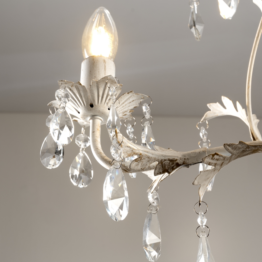 ONLI - Luster na reťazi TERESA 3xE14/6W/230V biely