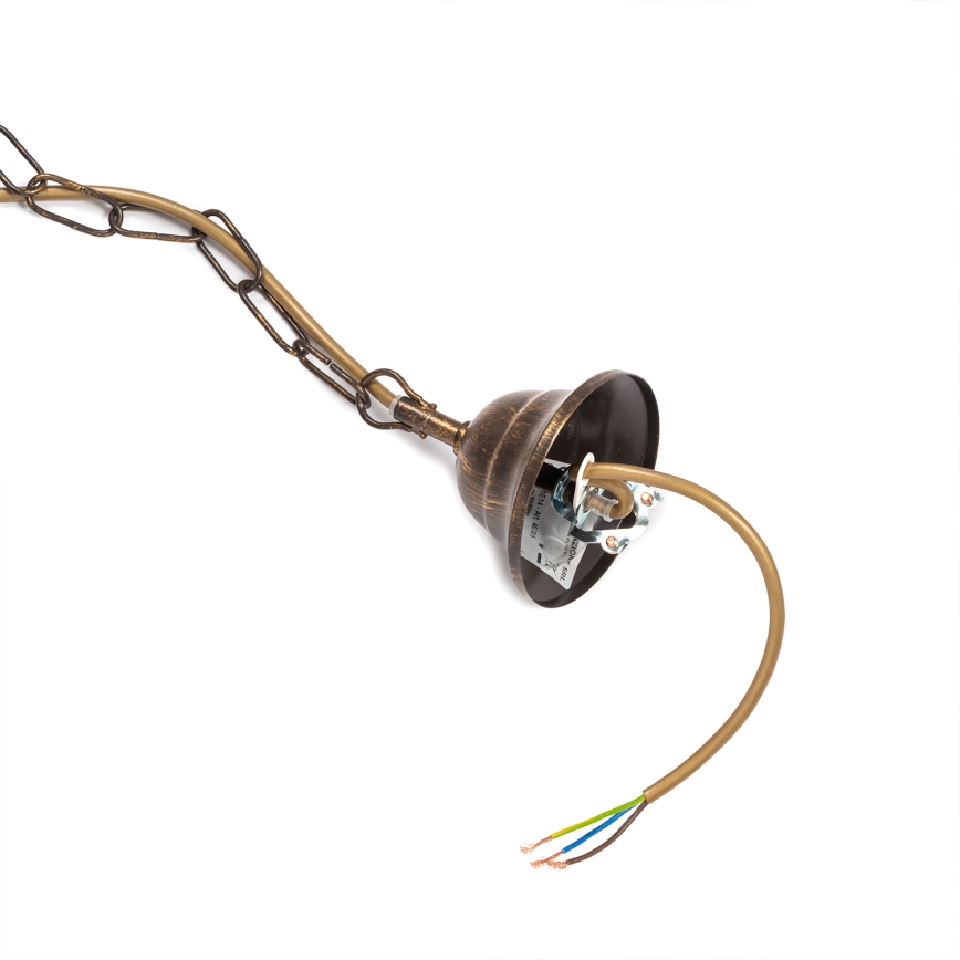 ONLI - Luster na reťazi TERESA 5xE14/6W/230V bronzová