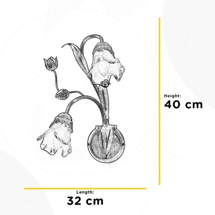 ONLI - Nástenné svietidlo ARIANNA 2xE14/6W/230V