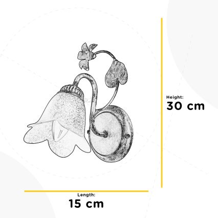 ONLI - Nástenné svietidlo BOTTON DORO 1xE14/6W/230V