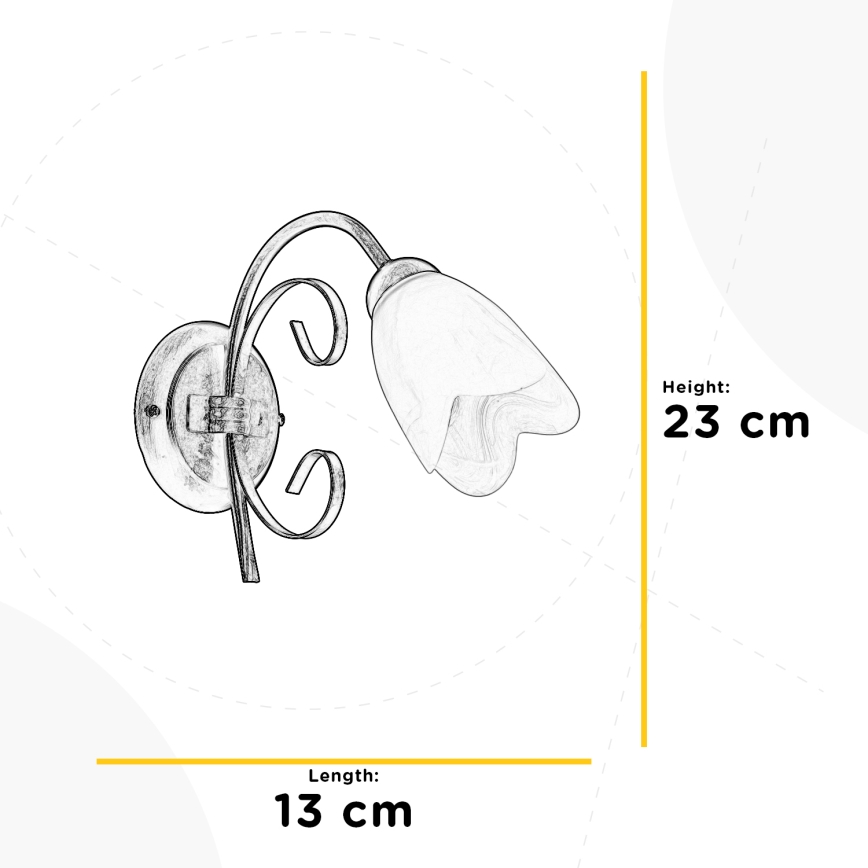ONLI - Nástenné svietidlo ODINO 1xE14/6W/230V