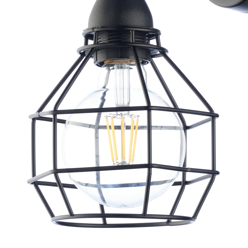 ONLI - Nástenné svietidlo SPIDER 1xE27/15W/230V čierna
