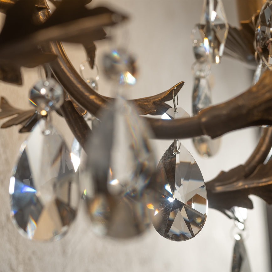 ONLI - Nástenné svietidlo TERESA 5xE14/6W/230V bronzová