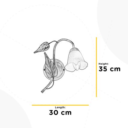 ONLI - Nástenné svietidlo VANDA 1xE14/6W/230V