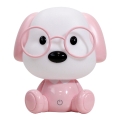 ONLI - Stlmiteľná LED detská nočná lampička PUPPIES LED/3W/230V 20 cm pes/ružová