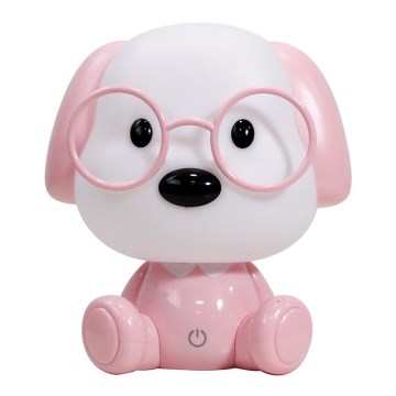 ONLI - Stlmiteľná LED detská nočná lampička PUPPIES LED/3W/230V 20 cm pes/ružová
