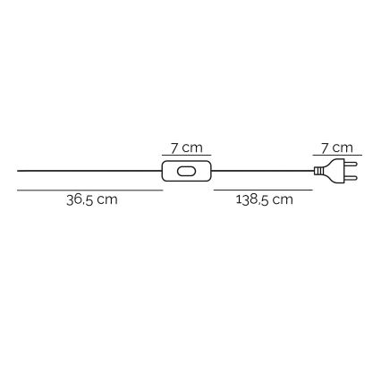 ONLI - Stojacia lampa CROSS 1xE27/22W/230V
