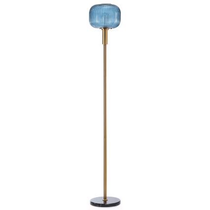 ONLI - Stojacia lampa DOROTY 1xE27/22W/230V modrá/zlatá