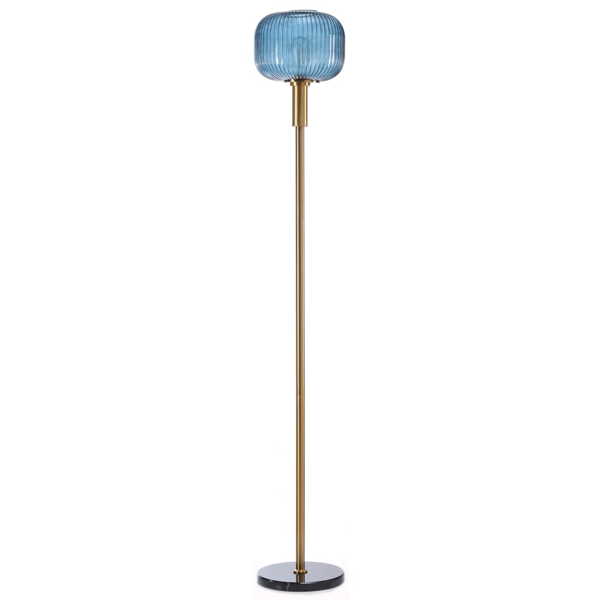ONLI - Stojacia lampa DOROTY 1xE27/22W/230V modrá/zlatá