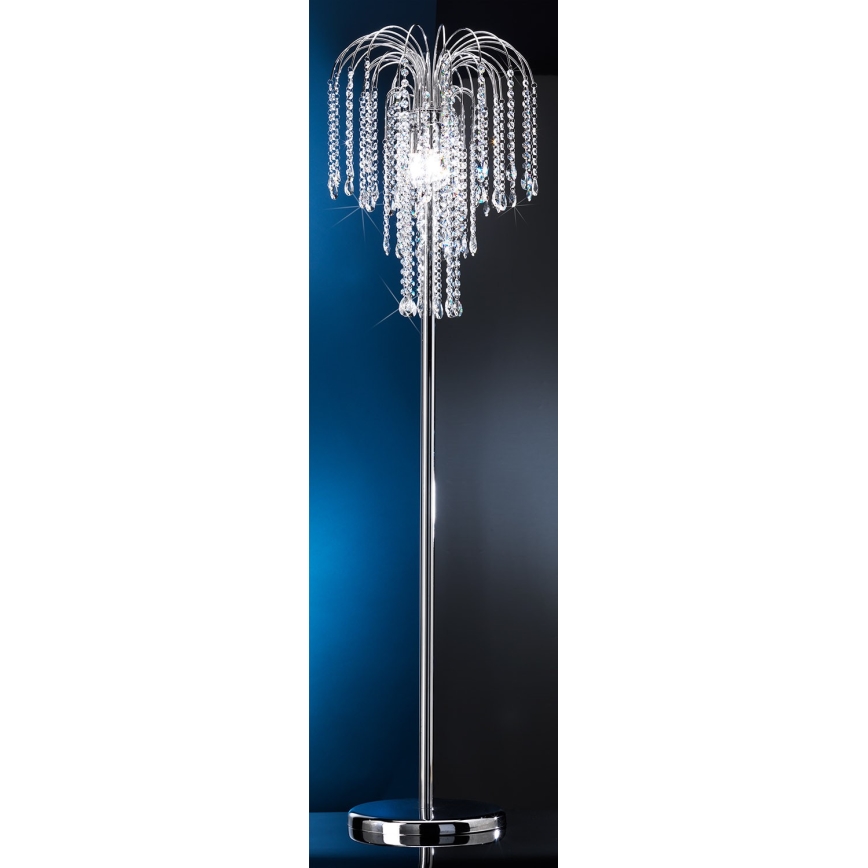 ONLI - Stojacia lampa PIOGGIA 3xE14/6W/230V lesklý chróm