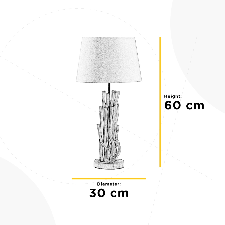 ONLI - Stolná lampa AGAR 1xE27/22W/230V 60 cm