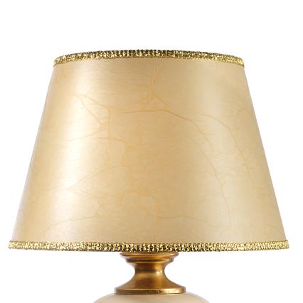 ONLI - Stolná lampa AMADEUS 1xE27/15W/230V 72 cm béžová/zlatá