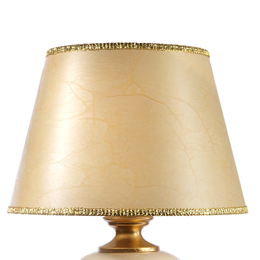 ONLI - Stolná lampa AMADEUS 1xE27/15W/230V 72 cm béžová/zlatá