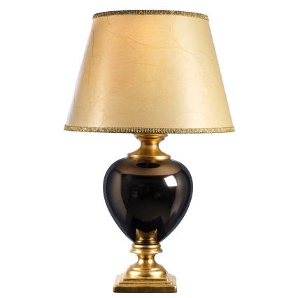 ONLI - Stolná lampa AMADEUS 1xE27/15W/230V 72 cm čierna/zlatá