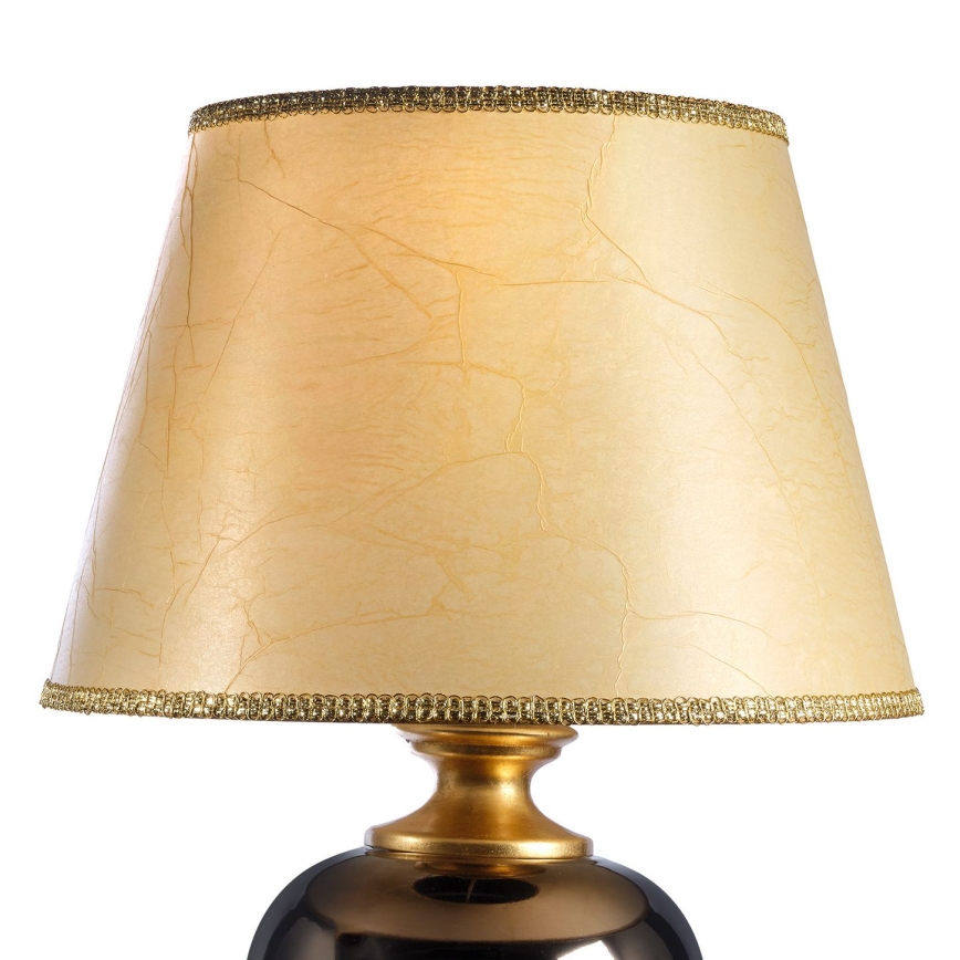 ONLI - Stolná lampa AMADEUS 1xE27/15W/230V 72 cm čierna/zlatá