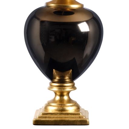 ONLI - Stolná lampa AMADEUS 1xE27/15W/230V 72 cm čierna/zlatá