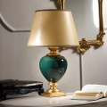 ONLI - Stolná lampa AMADEUS 1xE27/15W/230V 72 cm zelená/zlatá