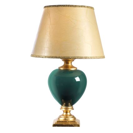 ONLI - Stolná lampa AMADEUS 1xE27/15W/230V 72 cm zelená/zlatá