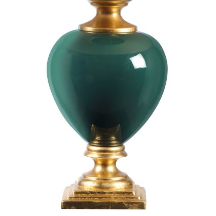 ONLI - Stolná lampa AMADEUS 1xE27/15W/230V 72 cm zelená/zlatá