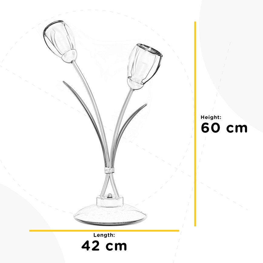 ONLI - Stolná lampa ANTEA 2xE14/6W/230V 60 cm