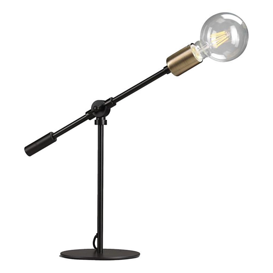 ONLI - Stolná lampa ASTE 1xE27/15W/230V 45 cm čierna/zlatá