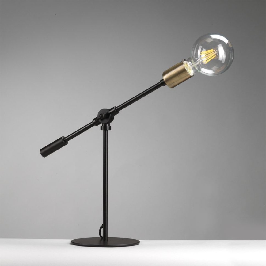 ONLI - Stolná lampa ASTE 1xE27/15W/230V 45 cm čierna/zlatá