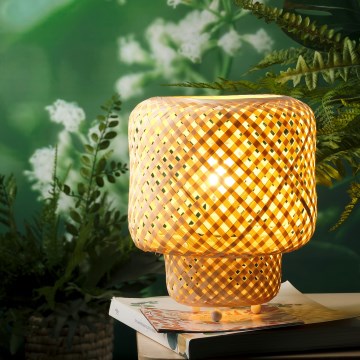 ONLI - Stolná lampa BAMBOO 1xE27/22W/230V bambus