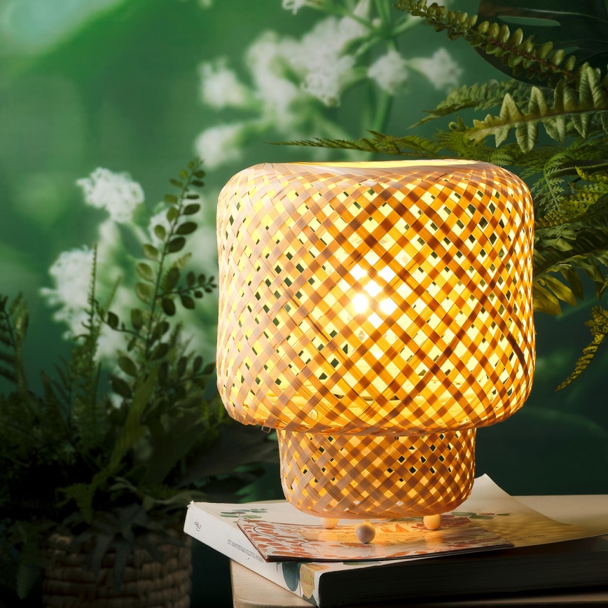 ONLI - Stolná lampa BAMBOO 1xE27/22W/230V bambus
