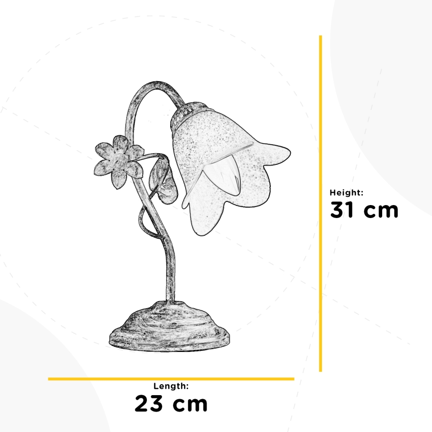 ONLI - Stolná lampa BOTTON DORO 1xE14/6W/230V