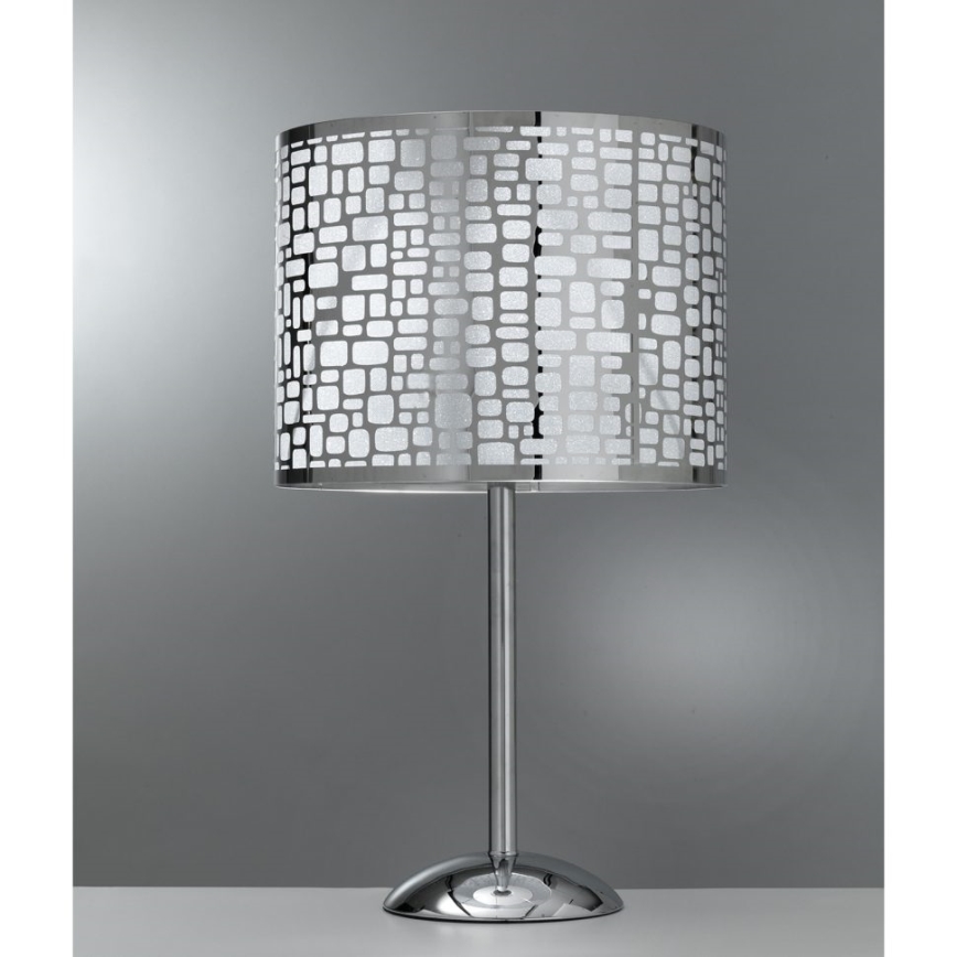 ONLI - Stolná lampa BRUCE 1xE27/15W/230V 53 cm matný chróm