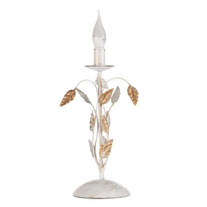 ONLI - Stolná lampa COLLANA 1xE14/6W/230V 40 cm biela