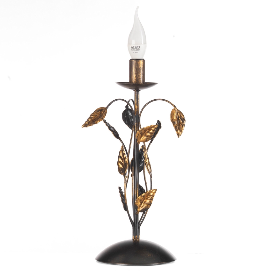 ONLI - Stolná lampa COLLANA 1xE14/6W/230V 40 cm bronzová