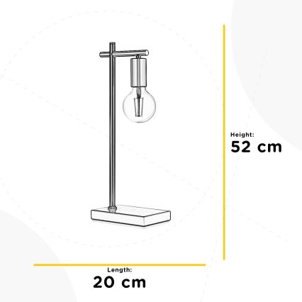 ONLI - Stolná lampa CROSS 1xE27/22W/230V 52 cm