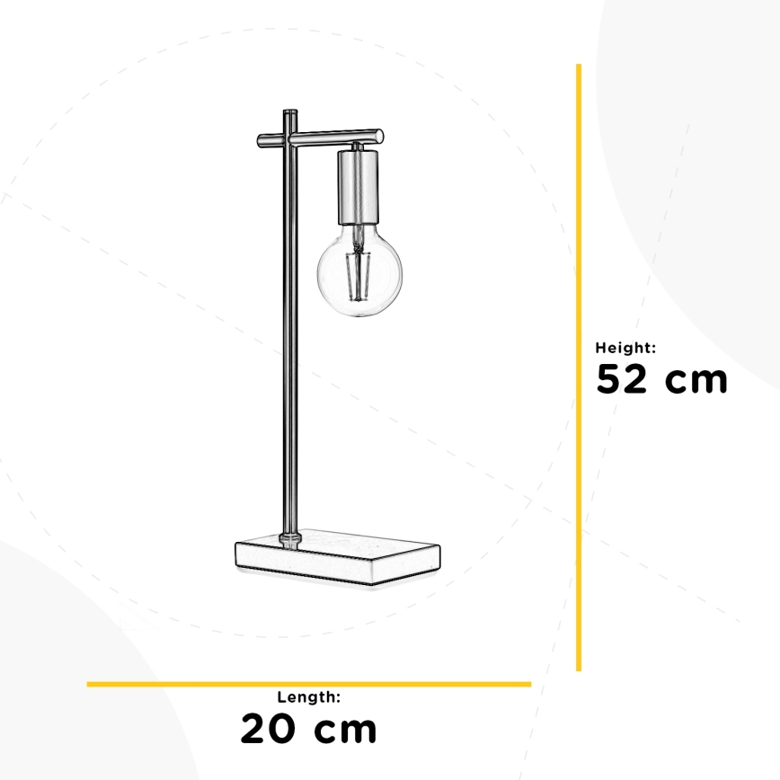 ONLI - Stolná lampa CROSS 1xE27/22W/230V 52 cm