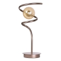 ONLI - Stolná lampa FRIDA 1xG9/10W/230V 42 cm medená