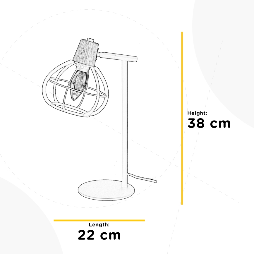 ONLI - Stolná lampa GINGER 1xE14/6W/230V