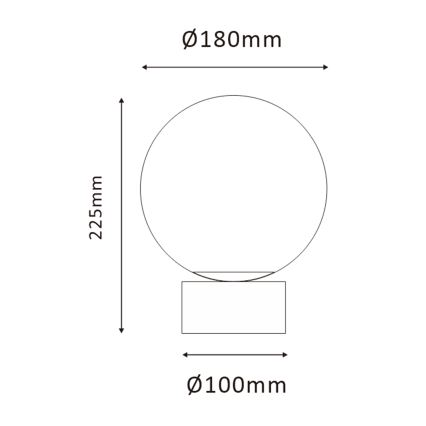 ONLI - Stolná lampa JANET 1xE14/6W/230V pr. 20 cm
