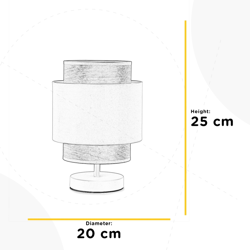 ONLI - Stolná lampa LICIA 1xE27/22W/230V