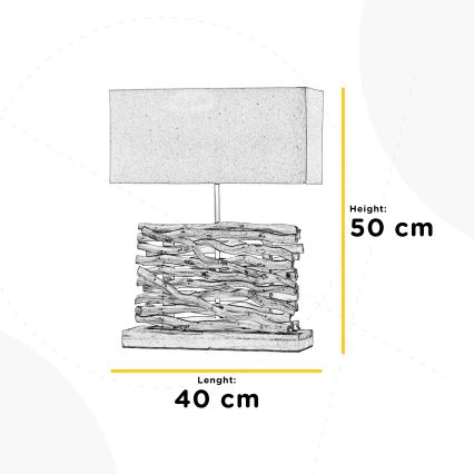 ONLI - Stolná lampa MARICA 1xE27/22W/230V 50 cm