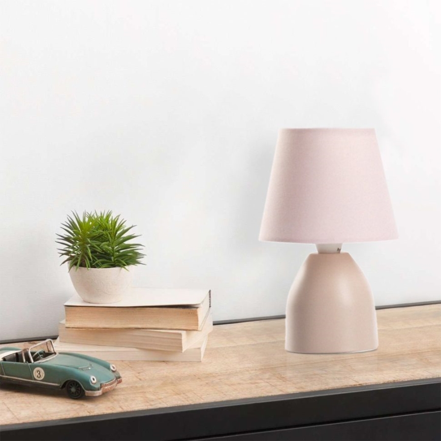 ONLI - Stolná lampa NANO 1xE14/6W/230V ružová 19 cm